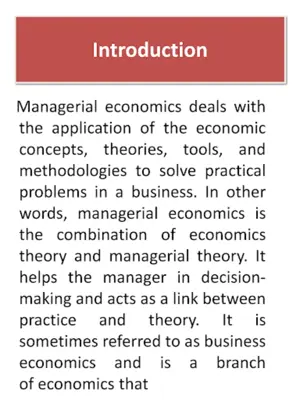 Managerial Economics android App screenshot 2